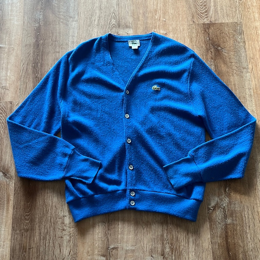 Vintage IZOD Lacoste Bright Blue Sweater